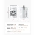 thumbnail image 3 of 4-in-1 Portable Air Conditioner with 0.6L Water Tank - Evaporative Air Cooler, 3 Speed Settings, Personal Cooling Fan, 3 of 10