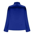thumbnail image 4 of Fmbrln Womens Elegant Satin Blouse Fashion Draped Collar Long Sleeve Shirts Tops Casual Office Business Work Shirts Dressy Party Blouse, 4 of 6