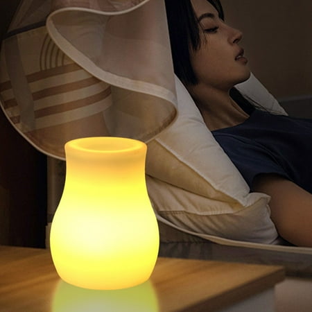 

Nhthy LED Colorful Luminous Night Light Drift Bottle Vase Rechargeable RGB Decorative Tabletop Light Remote Controlled Multicolor Dining Room Vase Light White