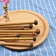 thumbnail image 4 of Lanytaeo 36 Pcs 35cm Bamboo Knitting Needles Set Single Pointed Knitting Needles Handmade Long Sweater Straight Needle Kit for DIY Sewing, 4 of 8