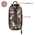 thumbnail image 6 of USA GEAR Hard Shell Glasses Case - Rugged Hard Case with Belt Loop & Carabiner - Tortoise Shell, 6 of 9