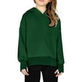 thumbnail image 5 of fatyb Boys Girls Hoodies Long Sleeve Kids Hooded Sweatshirts Casual Plain Pullover Tops with Thumb Hole, 5 of 6