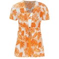 thumbnail image 3 of TTAO Maillot de Bain pour Filles Enfants Été Tankini Bikini Maillot de Bain Manches Courtes Orange 140, 3 of 7