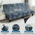 thumbnail image 2 of 2024 Stretch Futon Slipcover Armless Sofa Cover Sofa Bed Cover Furniture Protector Without Armrests Soft with Elastic Bottom, 2 of 7