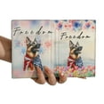 thumbnail image 3 of Freedom German Shepherd on Independence Day 4th of July Travel Passport Wallet Alsatian Dog Lover Gifts PU Leather Passport Holder Cover - 01005, 3 of 5