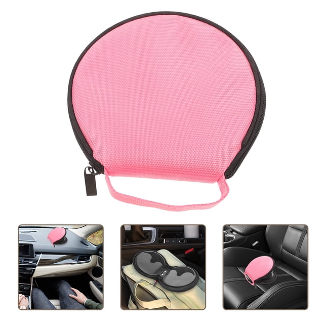 CATIEBYE Estuche Protector Para Cd De Tela Oxford Color Rosa Ideal Para Almacenamiento
