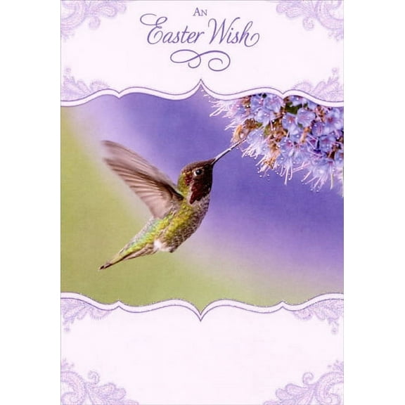 Designer Greetings Hummingbird Easter Card