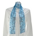 thumbnail image 6 of Unique Bargains 1 Pc Scarf Sequined Cut-Out Neck Scarf Sky Blue, 6 of 6