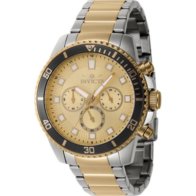 Invicta 46061 Pro Plongeur Chronographe à Quartz Cadran Or Hommes Montre