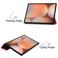 thumbnail image 6 of Dteck Case for Samsung Galaxy Tab S10 Plus 12.4 inch (SM-X820/X826B) 2024,Ultra Slim Leather Tri-Fold Stand Case Auto Wake/Sleep Cover for Galaxy Tab S10+ 12.4 inch 2024,Red, 6 of 9