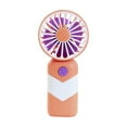 thumbnail image 3 of Diceymbol Mini Portable Fan, Powerful Handheld Fan, Conveniently 3 Speed Personal Small Desk Fan with Base, Lightweight Makeup USB Rechargeable Fan for Stylish Girl Travel Indoor Outdoor, 3 of 7