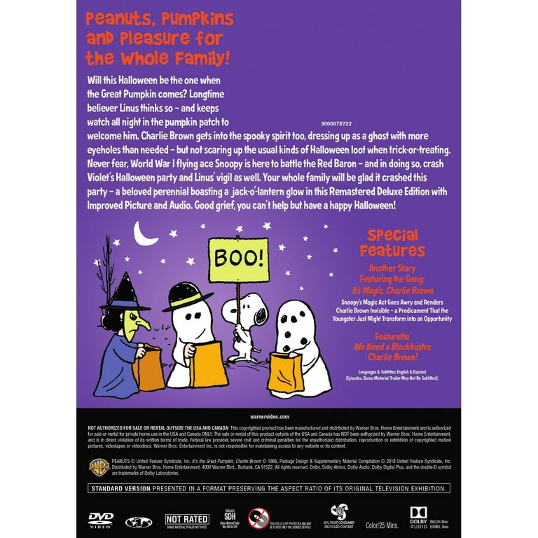It's the Great Pumpkin, Charlie Brown (DVD) - Walmart.com