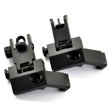 TACFUN 45 Degree Offset Front & Rear Backup Polymer Sight Fit Picatinny Weaver Rail