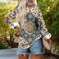 thumbnail image 5 of Wanfds Multicolor Ladies Tops And Blouses Workwear Casual V-Neck Button Down Top M, 5 of 5