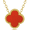Red, variant on JeenMata White Flower Station Necklace in Yellow Gold Plated