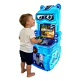 thumbnail image 1 of Máquina Recreativa Infantil, Cabina que Funciona con Monedas, Simulador de Conducción, 126 × 64,6 × 56,6 cm (Azul), 1 of 2