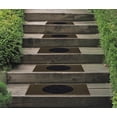 thumbnail image 5 of Ottomanson Easy Clean, Waterproof, Low Profile Non-Slip Indoor/Outdoor Rubber Stair Treads, 10" x 30" (5 Pack), Black/Gold, 5 of 8