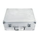 thumbnail image 1 of Estuche de aleación de aluminio, organizador de herramientas, accesorio resistente multipropósito portátil, con pestillo de seguridad, caja de carcasa plateado, 1 of 8