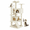 Beige, variant on 54" Multi-Level Cat Tree Tower with Sisal Scratching Posts, 2 Cozy Condos, Perches, Climbing Ladder, and Hanging Toys, Stable Indoor Kitten Activity Center