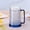 Blue, variant on Beer Mugs for Freezer, Clear Double Wall Gel Frosty Ice Mugs with Gel, Plastic Frozen Beer Mug with Handle, Double Wall Insulated Plastic Glasses, Perfect Ice Cup for Home Party
