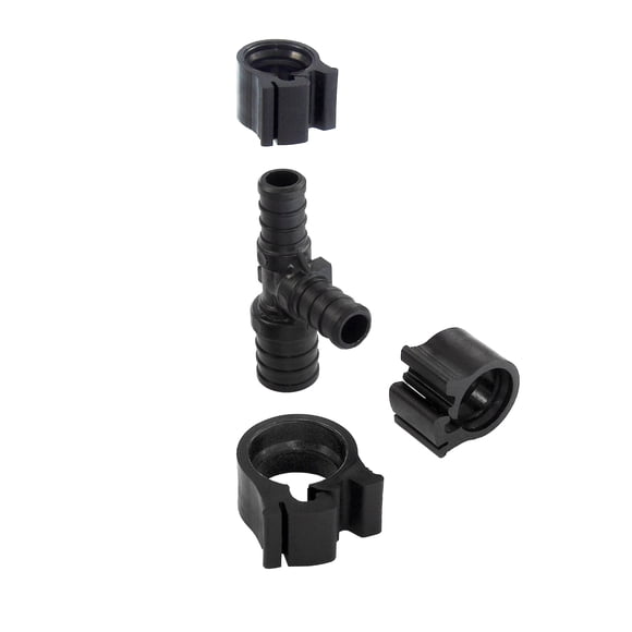 Camiseta reductora PEXLOCK 30824, 19 mm x 13 mm x 13 mm, negra