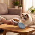 thumbnail image 4 of Silicone Pet Food Storage Container 8.2cm, Microwave and Freezer Safe Sealed Lid for Cat Wet Food, Airtight Mini Food Container for Fridge Storage, Reusable Food Grade Container for Pets, 4 of 7