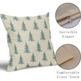 thumbnail image 4 of Christmas Tree Pillow Covers 18x18 Set of 2 Aqua Xmas Rustic Style Winter Print Decorative Outdoor Pillowcases Farmhouse Holiday Throw Cushion Case Decor for Couch Sofa Bed, 4 of 6