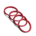 thumbnail image 5 of maskred 4 Pieces Air Condition Ring Cover Auto Decorative Instrument Desk Refit Trim Aluminum Replacement for A3 A1, 5 of 5