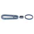 thumbnail image 2 of Mosquetón De Titanio EDC, Llavero De Aleación De Titanio De Diseño Ergonómico Elasticidad Multifunción Para El Hogar Para Exteriores Para Amigos ANGGREK Azul, 2 of 8