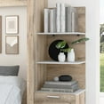 thumbnail image 4 of Cielo 20W Floating Shelves in Rustic Brown and White - Engineered Wood, 4 of 4