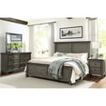 thumbnail image 3 of Oak Veneer 2-Drawer Nightstand with Ball Bearing Glides / 2-Tone Design for Bedroom Decoration, 3 of 5
