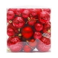 thumbnail image 7 of Twfbrm 1 Box Of 50pcs Christmas Ball Ornaments Set 3D Shatterproof Christmas Tree Decorations Window Display Shopping Mall Decoration Pendant Christmas Gifts, 7 of 7