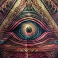 thumbnail image 5 of Home Bedclothes All-seeing Eye Printed Duvet Cover Set Teenager Adult Fantasy Bedroom Decor,Twin (68"x86"), 5 of 6