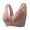 Pink, variant on Women's Middle Age Elderly Cool Summer Seamless Steel Rimless Oversized Tank Top Bra Bras for Women Push Up Bralette Seamless Bras Full Coverage Bra, Size XL
