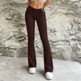 thumbnail image 2 of Edvintorg Pants for Women Fashion Solid Color High Waisted Stretchy Casual Trousers Plus Size Womens Clothing, 2 of 6