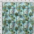 thumbnail image 4 of oneOone Silk Tabby Sky Blue Fabric Tree Sewing Fabric By The Yard Printed Diy Clothing Sewing Supplies 42 Inch Wide, 4 of 6