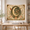 thumbnail image 5 of Crescent Moon Garden with Butterflies, Dreamy Cottagecore Art for Nature Lovers, Botanical Wall Art, Mother's Day Gift, Tapestry Wall Hanging for Bedroom and Living Room, 5 of 7