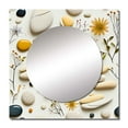 thumbnail image 2 of Designart "Zen Spa Ambiance With Serene Stones" 0 Square Mirror For Wall Decor - Large Yellow Square Printed Wall Mirror Art - Square Bohemian Mirror - Wall Mounted Square Large Mirror, 2 of 5