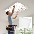 thumbnail image 4 of Blue Flowers Magnetic Fluorescent Light Covers for Ceiling Lights 2x4Ft, Pink Watercolor Botanical Garden Floral Office Classroom Kitchen Drop Ceiling Light Covers Lighting Filters Shade Panel 1 Pack, 4 of 9