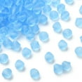 thumbnail image 3 of Preciosa® Beads Czech Bicone(451 69 302 Rondelle) 60000 840 Aquamarine Matt 6mm Hole:1mm, 3 of 5