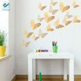 thumbnail image 6 of Deago 36Pcs 3D Hollow Butterfly Wall Decals Sticker Art Crafts Removable DIY Mural Set 3 Sizes for Bedroom Bathroom Living Room Home Decor (Gold), 6 of 7