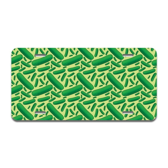 Pickles Aluminum License Plate| License Plate 12" X 6" Fits Any Car, Truck, SUV, RV, or Trailer | Made in The USA