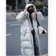 thumbnail image 2 of INS-abrigo largo acolchado con capucha para mujer, chaqueta acolchada de manga larga, abrigo acolchado, prendas de vestir exteriores de invierno, abrigo grueso acolchado cálido, 2 of 5