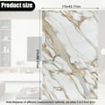 thumbnail image 3 of SCRAWLGOD Marble Print White 1 PCS Sofa Headrest Cover Non Slip Headrest Protector for Recline Chair PU Leather Couch Head Rest Covers for Living Room,Office Chair,17x27in, 3 of 7
