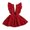 Red, variant on Kids Toddler Baby Girls Overall Dress Soft Corduroy A-Line Solid Color suspender Skirt Clothes