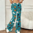 thumbnail image 6 of Cutuoiiu Women's Soft Plus Size American Football Prints Flare Yoga Pants Gifts, 6 of 9