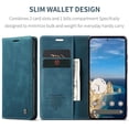 thumbnail image 5 of KOMI Premium Leather Wallet Case for Pixel 9/9 Pro - All-in-One Magnetic Flip Cover with Card Holder & Kickstand, TPU Shock-Absorbent Protection, RFID-Blocking (Blue, Pixel 9/9 Pro), 5 of 7