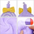thumbnail image 4 of 2 Pieces Hand Towels with Hook, Cute Lollipop Hanging Hand Towel, 4 of 4