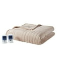 thumbnail image 3 of Beautyrest Contemporary Plush Fabric King Heated Blanket with WIFI in Gray, 3 of 5