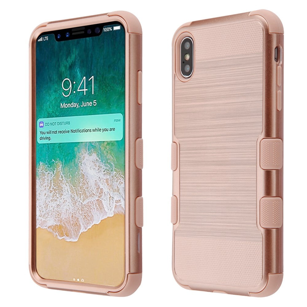 Military Grade Certified Brushed TUFF Hybrid Case for iPhone XS Max